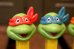 画像2: pz-130917-04 Teenage Mutant Ninja Turtles / 1990's PEZ Dispenser Set of 4 (Happy) (2)