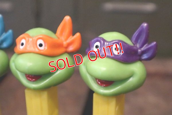 画像3: pz-130917-04 Teenage Mutant Ninja Turtles / 1990's PEZ Dispenser Set of 4 (Happy)