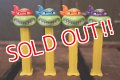 pz-130917-04 Teenage Mutant Ninja Turtles / 1990's PEZ Dispenser Set of 4 (Angry)