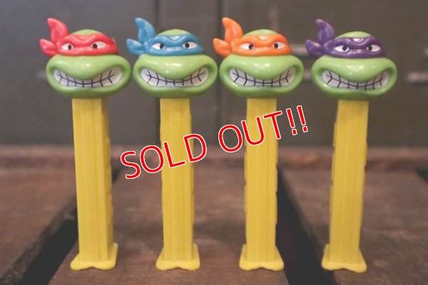 画像1: pz-130917-04 Teenage Mutant Ninja Turtles / 1990's PEZ Dispenser Set of 4 (Angry)