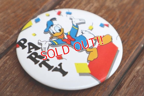 画像2: ct-180514-10 Donald Duck / 1990's Pinback "PARTY"