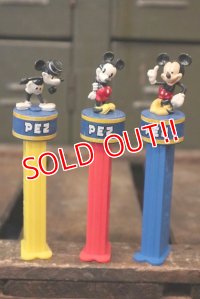 pz-130917-04 Mickey Mouse / PEZ Candy Inc.80th Anniversary Dispenser set of 3