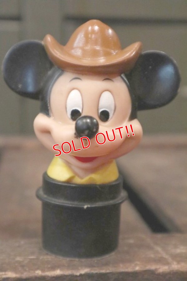 画像1: ct-141014-35 Mickey Mouse / Unknown Cowboy Head Squeaky