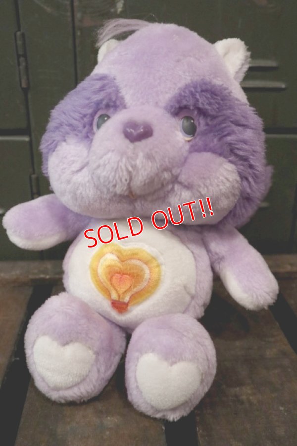 画像1: ct-150720-09 Care Bears / 1980's Cousins Bright Heart Raccoon Plush Doll