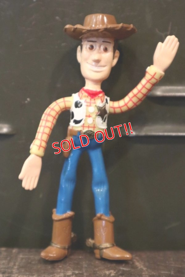 画像1: ct-150217-22 TOY STORY / Woody 1990's Think Way Bendable Figure