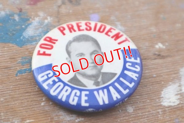 画像2: pb-160901-145 George Wallace For President / Vintage Pinback