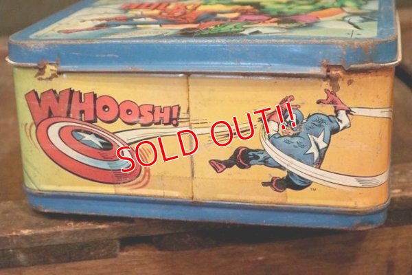 画像6: ct-180514-84 MARVEL Heroes / Aladdin 1980's Metal Lunchbox