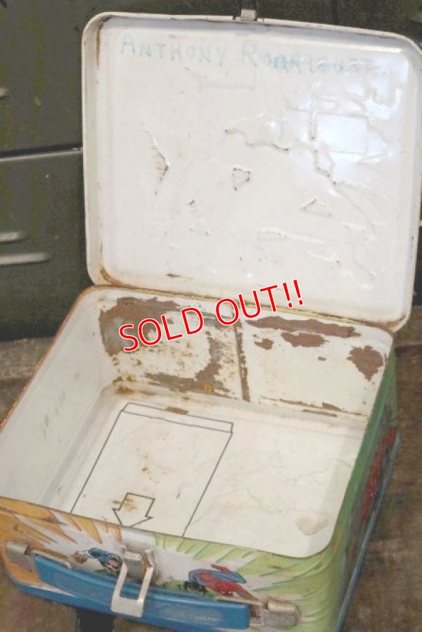 画像9: ct-180514-84 MARVEL Heroes / Aladdin 1980's Metal Lunchbox