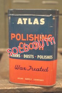 dp-180601-20 ATLAS / 1950's-1960's Polishing Cloth Can