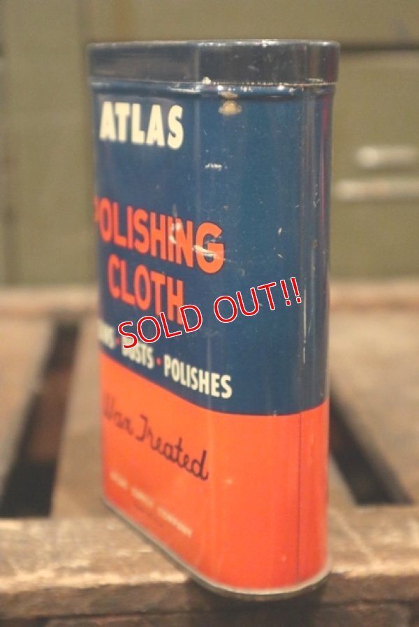 画像2: dp-180601-20 ATLAS / 1950's-1960's Polishing Cloth Can