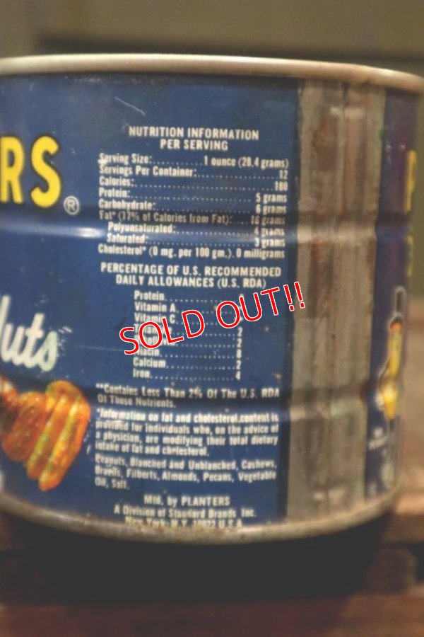 画像5: dp-180601-17 Planters / Mr.Peanuts 1970's-1980's Mixed Nuts Tin Can