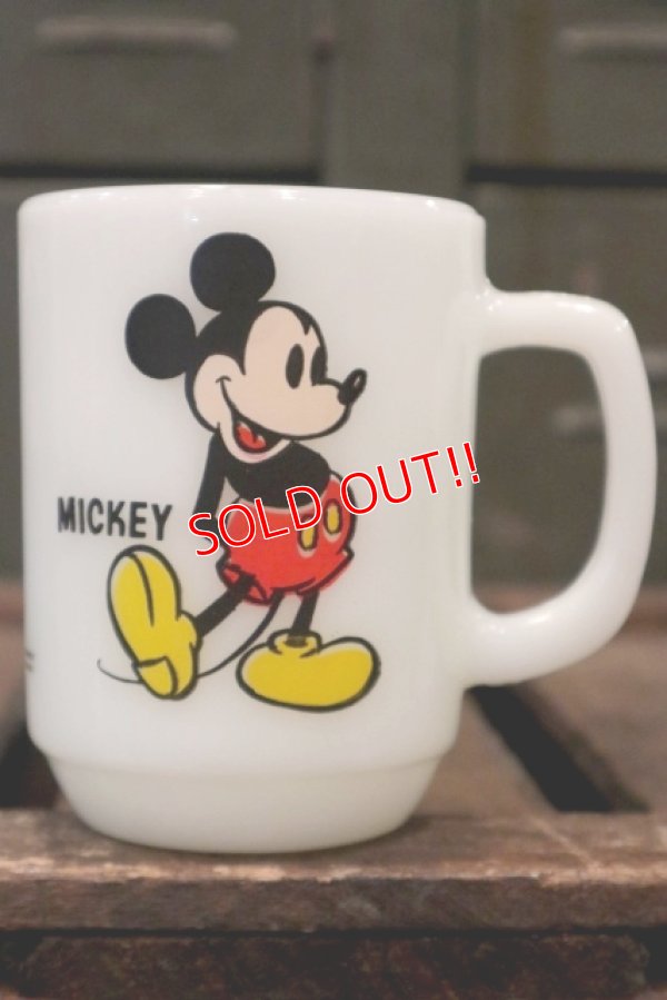 画像1: kt-180701-05 Mickey Mouse / Anchor Hocking 80's 9oz mug