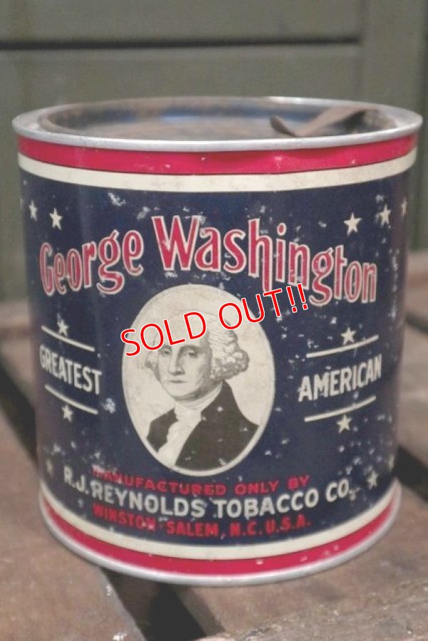 画像1: dp-180601-24 George Washington / Vintage Cut Plug Can