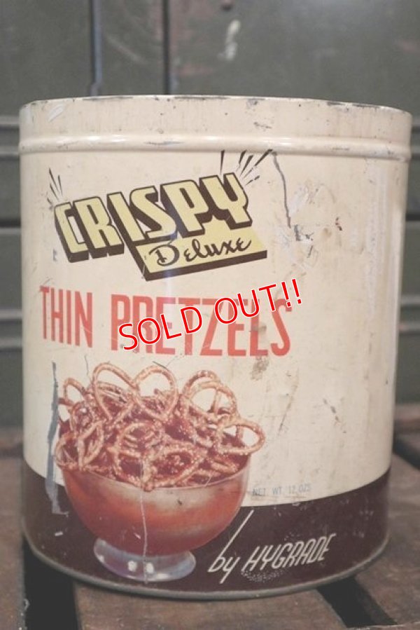 画像1: dp-180701-01 Hygrade Bakery / Crispy Thin Pretzels Tin Can