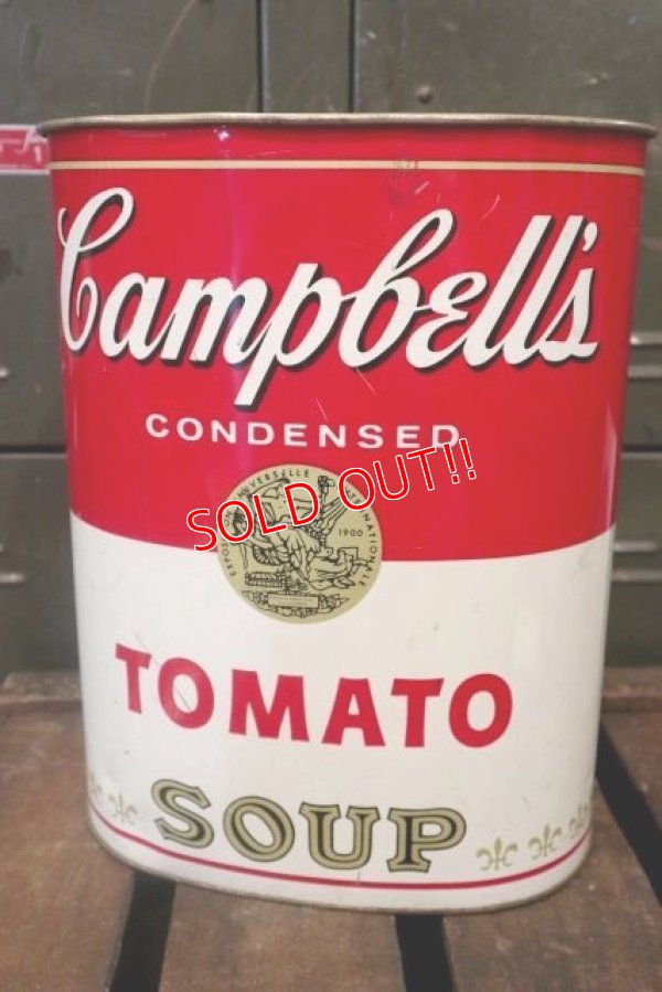 画像1: dp-180701-07 Campbell Tomato Soup / Cheinco 1975 Trash Box