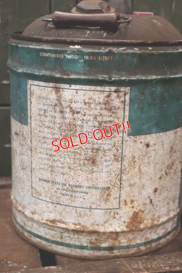 画像4: dp-180701-22 Quaker State / 1960's 5 Gallon Oil Can