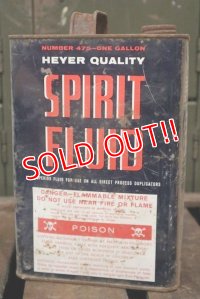 dp-180601-31 Heyer Quality Spirit Fluid / Vintage One Gallon Can