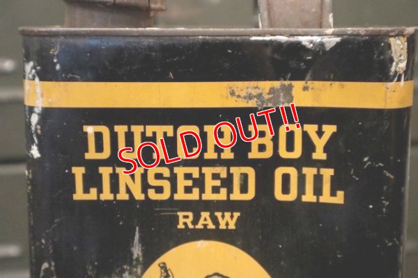画像2: dp-180701-11 Dutch Boy / Vintage Linseed Oil Raw Can