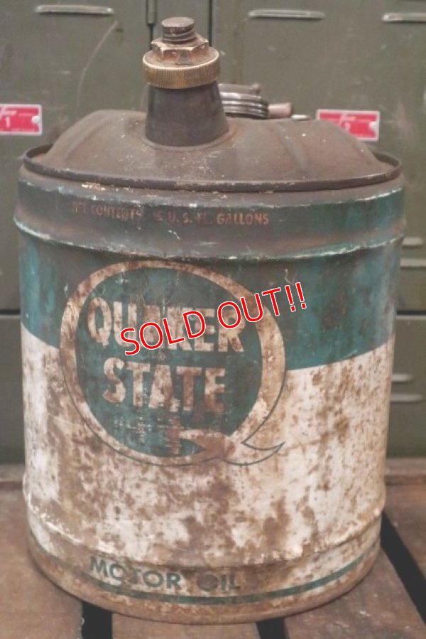 画像1: dp-180701-22 Quaker State / 1960's 5 Gallon Oil Can