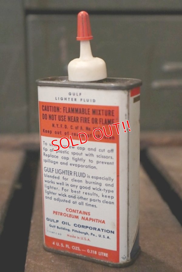 画像4: dp-180701-34 Gulf / 1960's Lighter Fluid Can