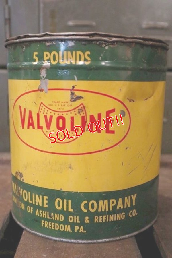 画像3: dp-180701-50 VALVOLINE / 1950's 5 Pounds Oil Can