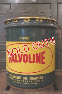 dp-180701-51 VALVOLINE / 1950's 35 Pounds Oil Can