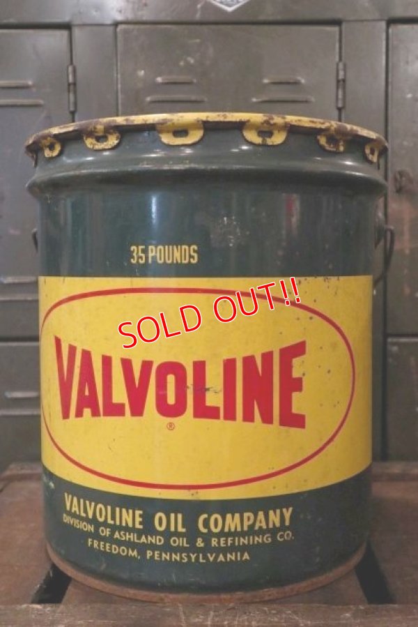 画像1: dp-180701-51 VALVOLINE / 1950's 35 Pounds Oil Can