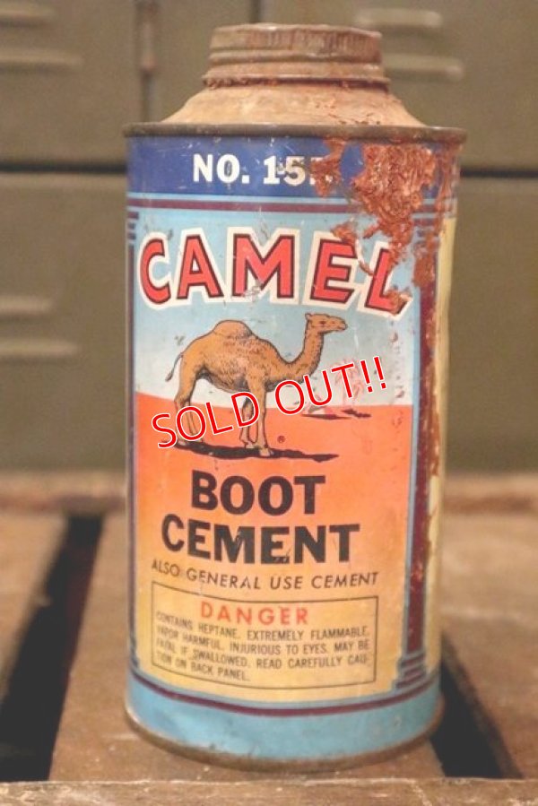 画像1: dp-180701-73 CAMEL / Vintage Boot Cement Can