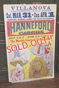 dp-180801-04 HANNEFORD CIRCUS 1950's-1960's Poster