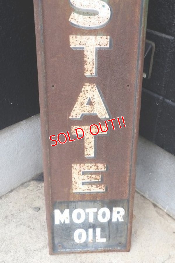 画像4: dp-180801-07 QUAKER STATE MOTOR OIL / 1940's Metal Sign