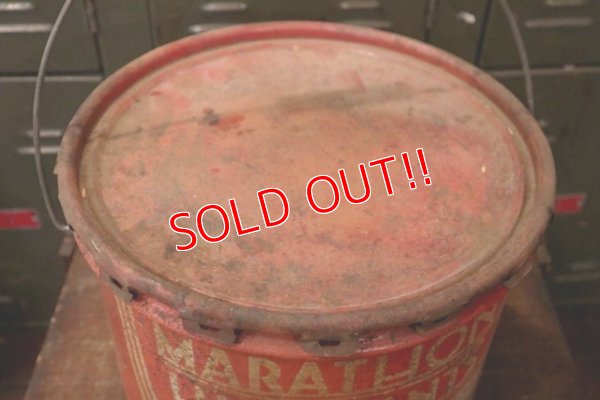 画像4: dp-180701-54 MARATHON LUBRICANTS / 1930's 25 Pounds Can