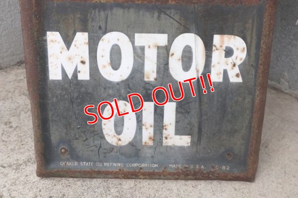 画像7: dp-180801-07 QUAKER STATE MOTOR OIL / 1940's Metal Sign