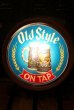 画像1: dp-180801-21 Old Style Beer / 1980's Barrel Lighted Sign (1)