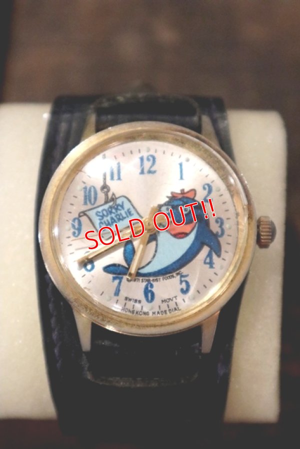 画像1: ct-180801-29 Charlie the Tuna / 1970's Hand- winding type watch