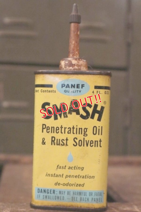画像1: dp-180701-44 SMASH / Penetrating Oil & Rust Solvent Vintage Handy Oil Can