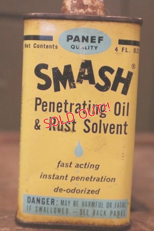 画像2: dp-180701-44 SMASH / Penetrating Oil & Rust Solvent Vintage Handy Oil Can