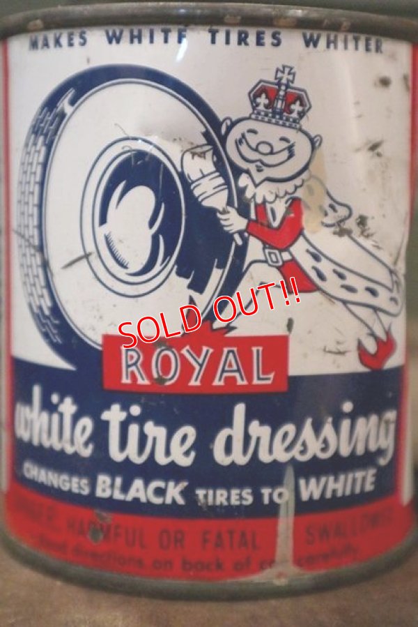画像2: dp-180801-40 Royal / 1940's-1950's White Tire Dressing Can