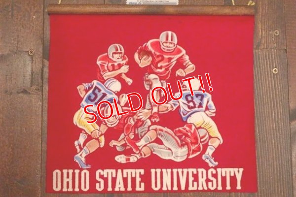 画像1: dp-180801-72 OHIO STATE UNIVERSITY / Vintage Football Banner