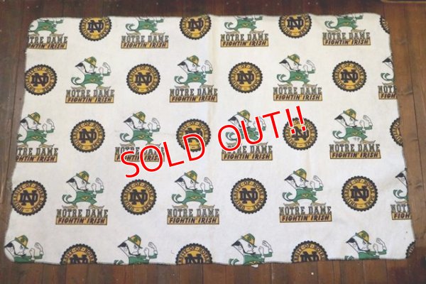 画像2: dp-180801-110 University of Notre Dame / Fighting Irish Blanket