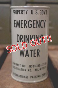 dp-180801-41 Emergency Drinking Water / 1950's Can