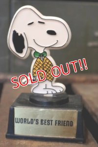ct-180801-49 Snoopy / AVIVA 1970's Trophy "World's Best Friend"