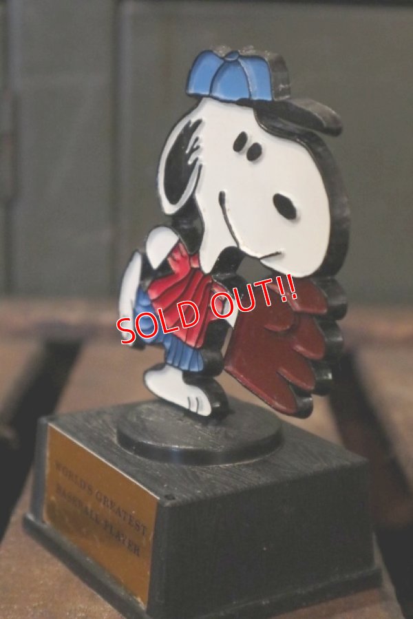 画像4: ct-180801-48 Snoopy / AVIVA 1970's Trophy "World's Greatest Baseball Player"