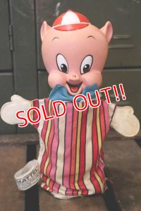 ct-180801-42 Porky Pig / Mattel 1964 Talking Puppet Doll