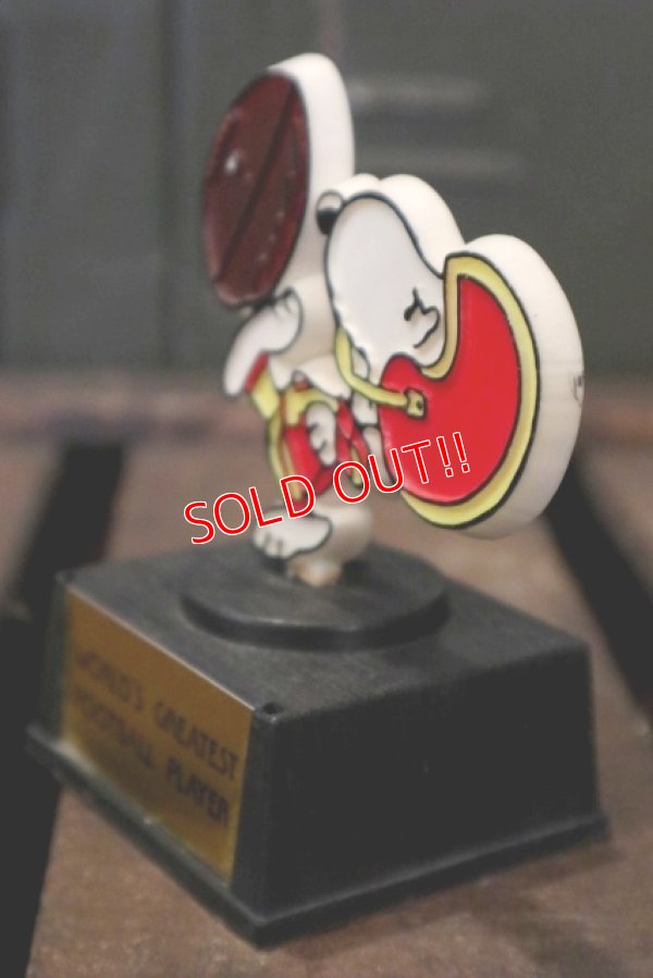 画像4: ct-180801-47 Snoopy / AVIVA 1970's Trophy "World's Greatest Football Player"