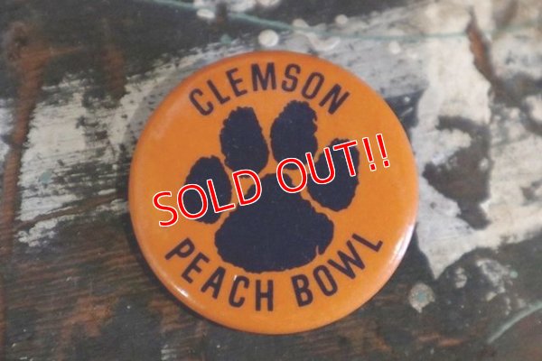 画像1: dp180801-77 Clemson Peach Bowl  / Vintage College Pinback