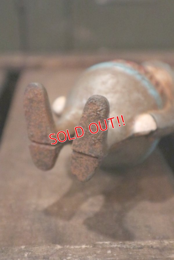 画像7: dp-180901-11 GIVE BILLY / 1920's-1930's Cast-Iron Coin Bank