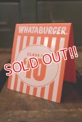 dp-180801-54 Whataburger / Class of 10 Plastic Sign