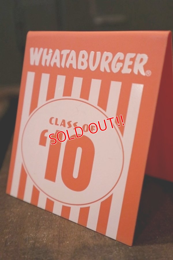 画像3: dp-180801-54 Whataburger / Class of 10 Plastic Sign