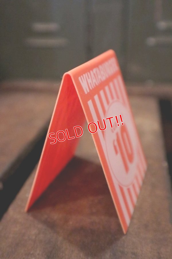 画像4: dp-180801-54 Whataburger / Class of 10 Plastic Sign