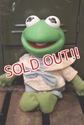 ct-180901-173 Baby Kermit / 1980's Rubber Head Plush Doll